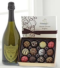 Dom Perignon Champagne and chocolate