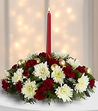 Christmas Centerpiece with Candle